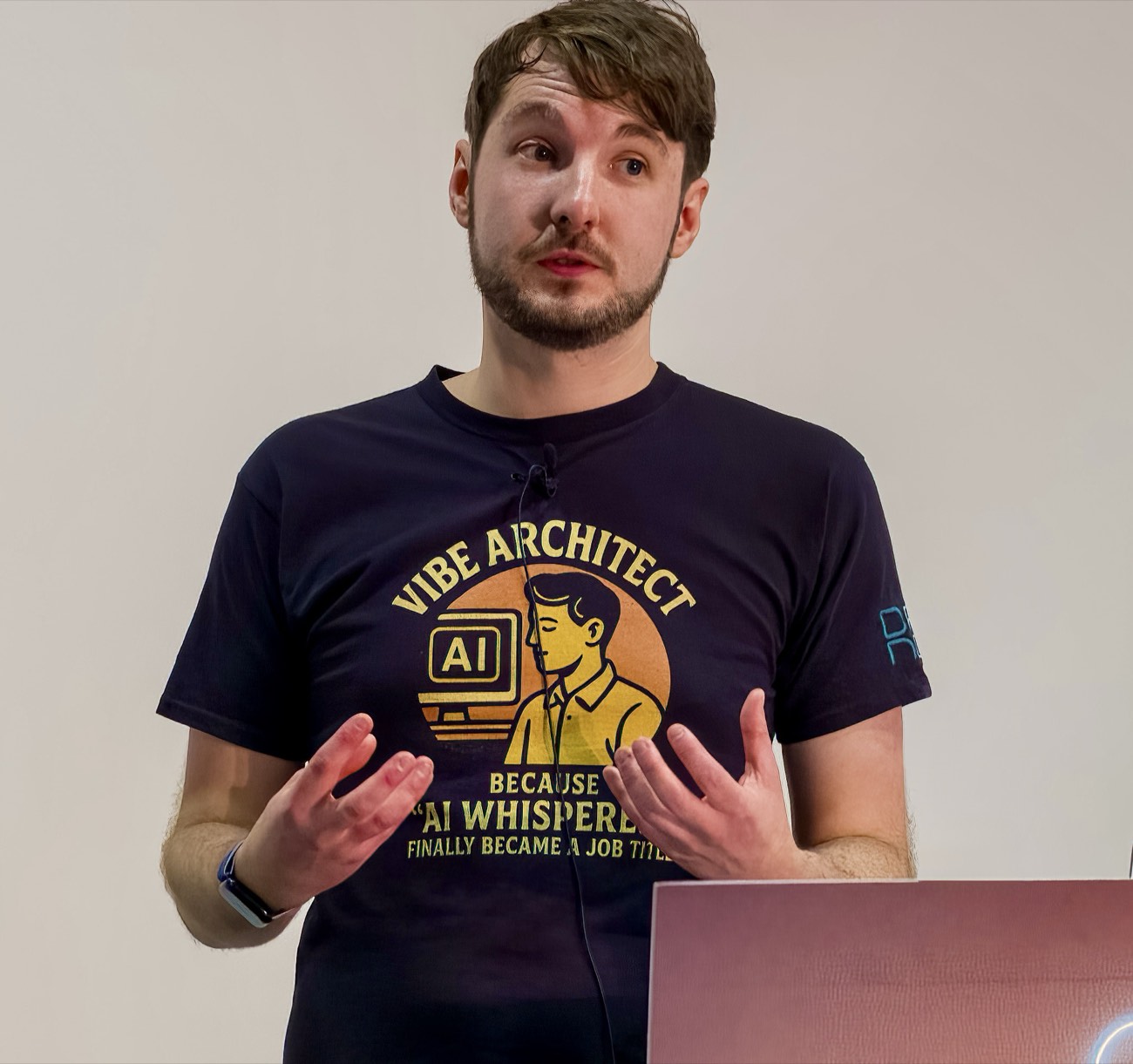 Scott Bell speaking at a conference